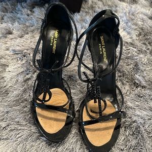 Ysl heels limited design made Worn twice can’t fit them I have a wide foot